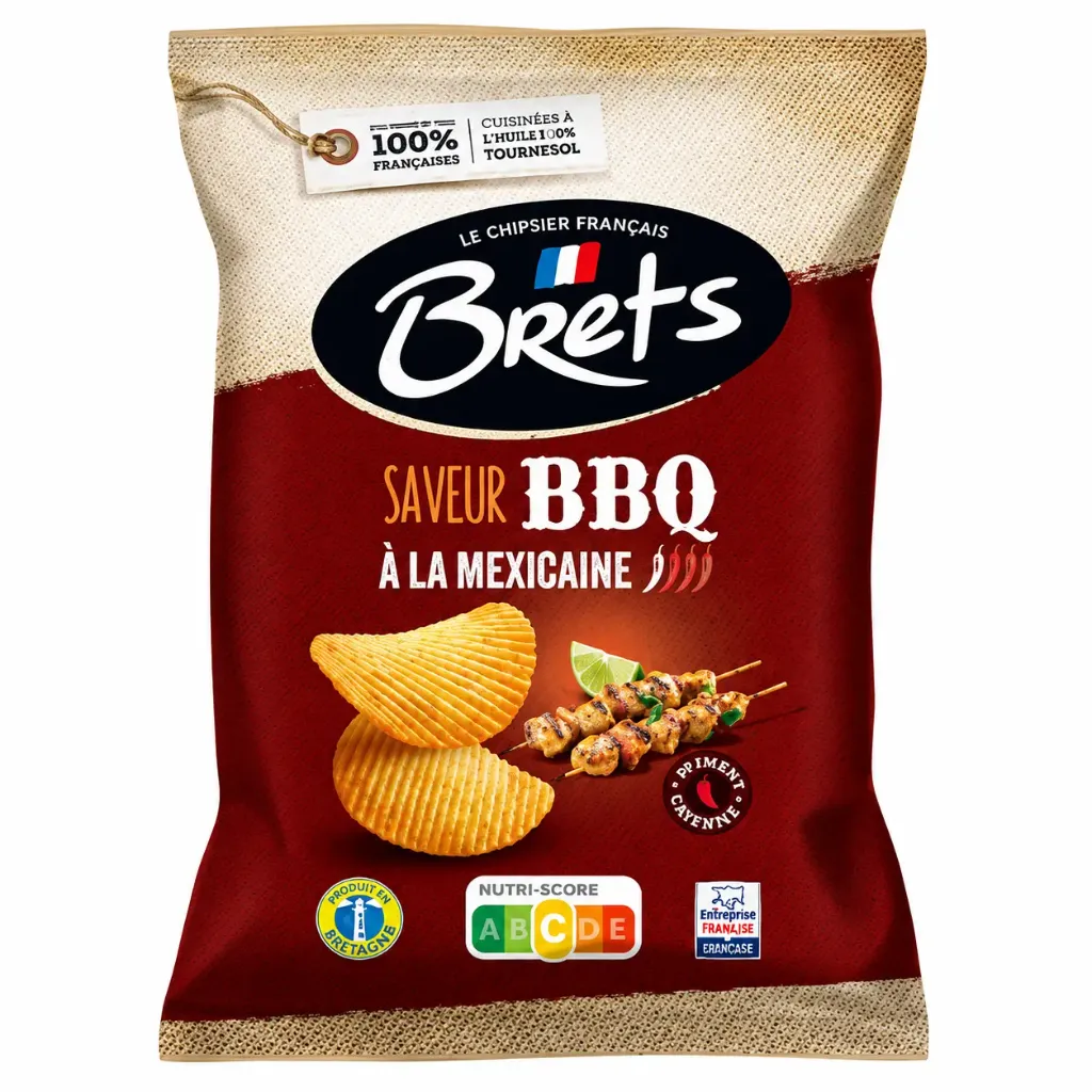 Brets BBQ à la Mexicaine Chips 125 Gr