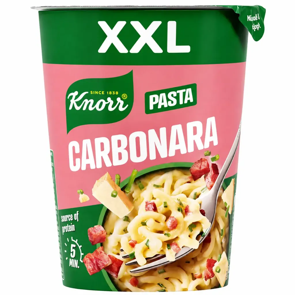 Knorr Pasta Snack XXL Carbonara Pâtes Instantanées 92 Gr
