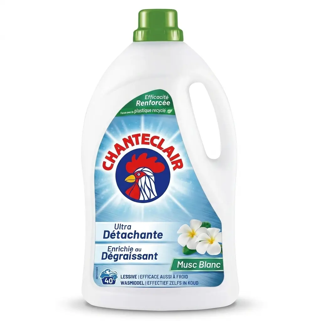 [000009] Chanteclair Musc Blanc Lessive Liquide 1,8 L 40 Doses