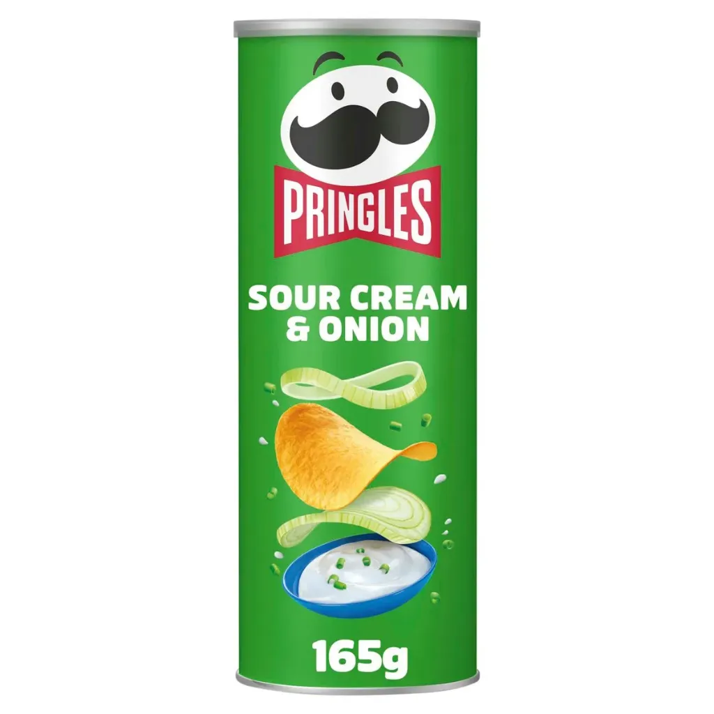 Pringles Sour Cream & Onion Chips 165 Gr