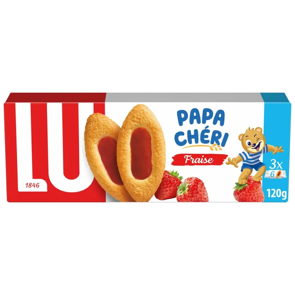 Lu Lulu Barquette Fraise Biscuits 120 Gr