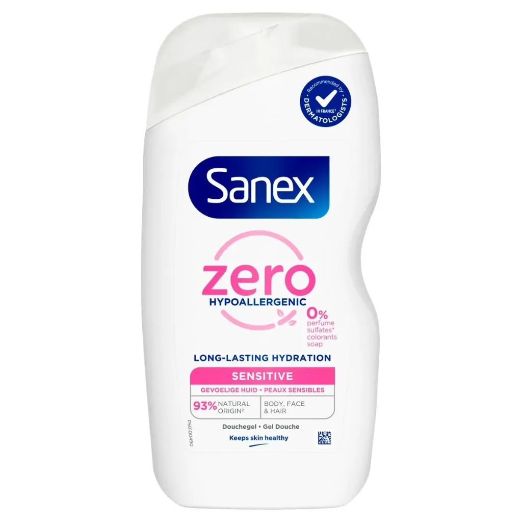 Sanex 0% Hypoallergenic Sensitive Gel Douche 400 Ml