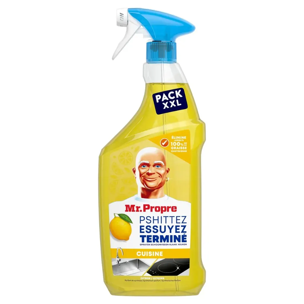 Mr Propre Cuisine Spray Nettoyant & Dégraissant Citron 800 Ml