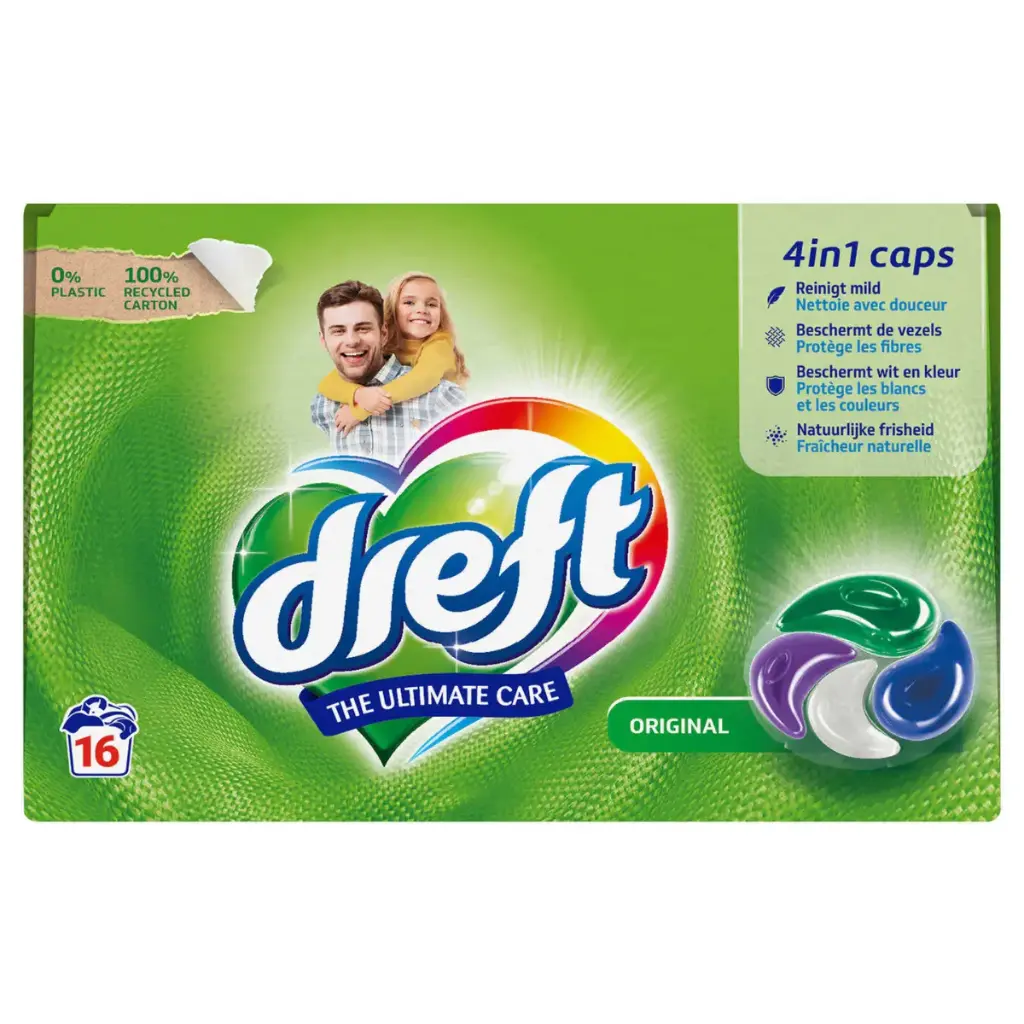 Dreft 4en1 Original Lessive Pods 16 Doses