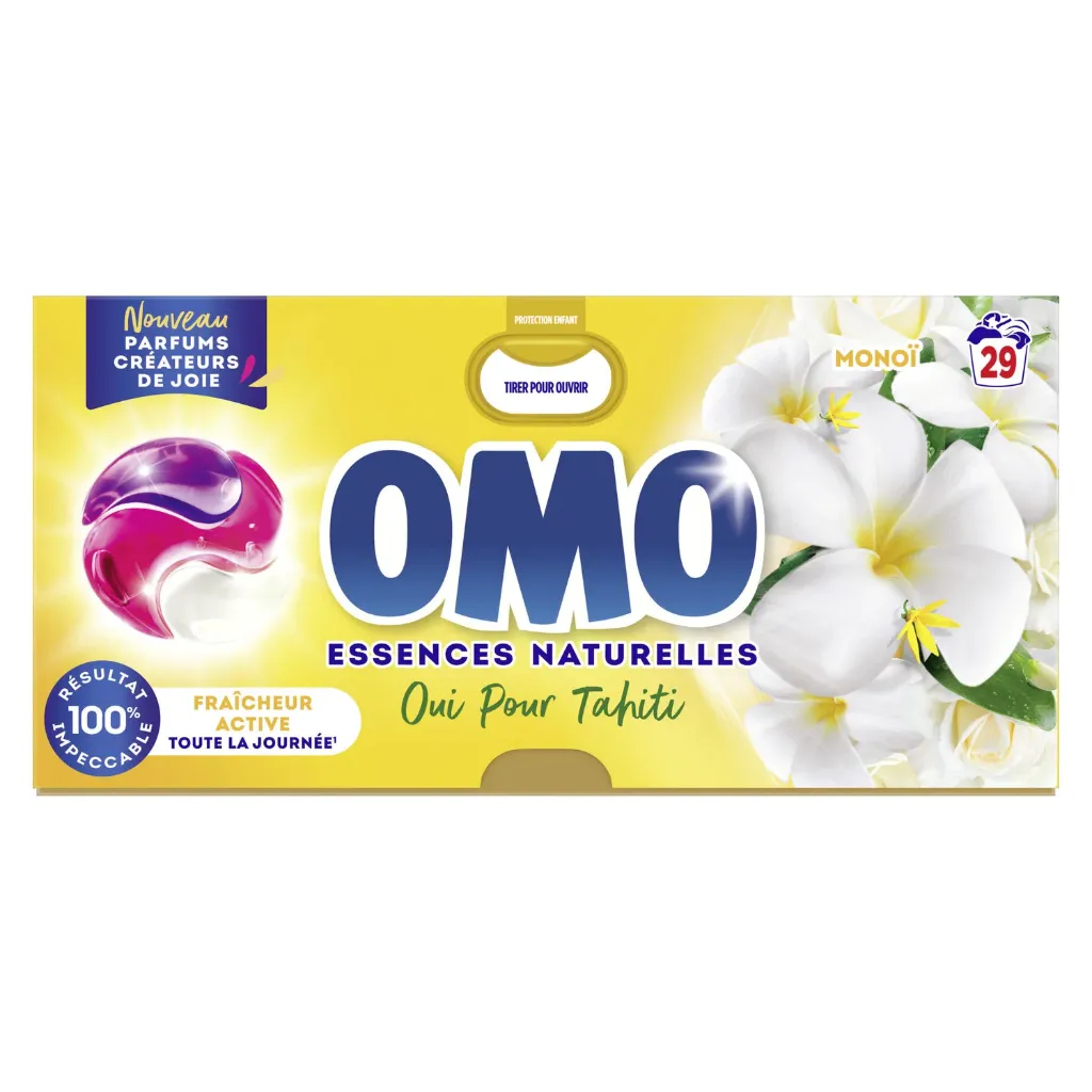 Omo Monoï Lessive Pods 29 Doses
