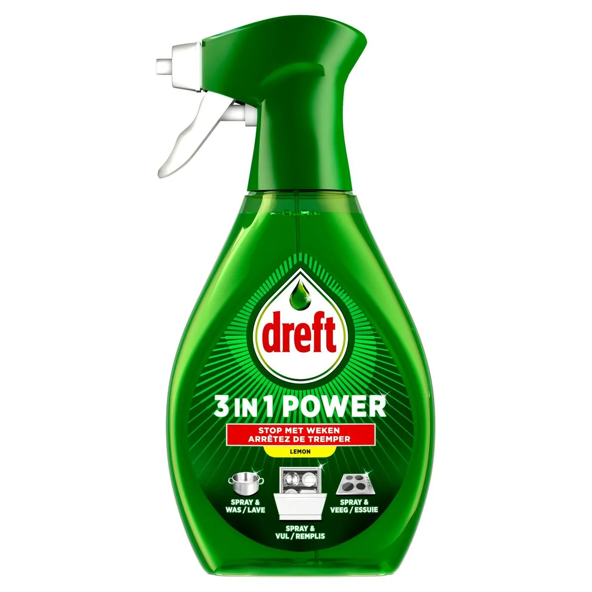 Dreft 3en1 Power Spray Citron Liquide Vaisselle 500 Ml
