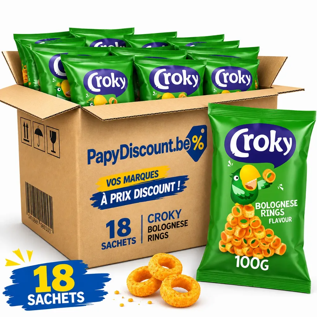 Croky Bolognese Rings Chips 18x100 Gr