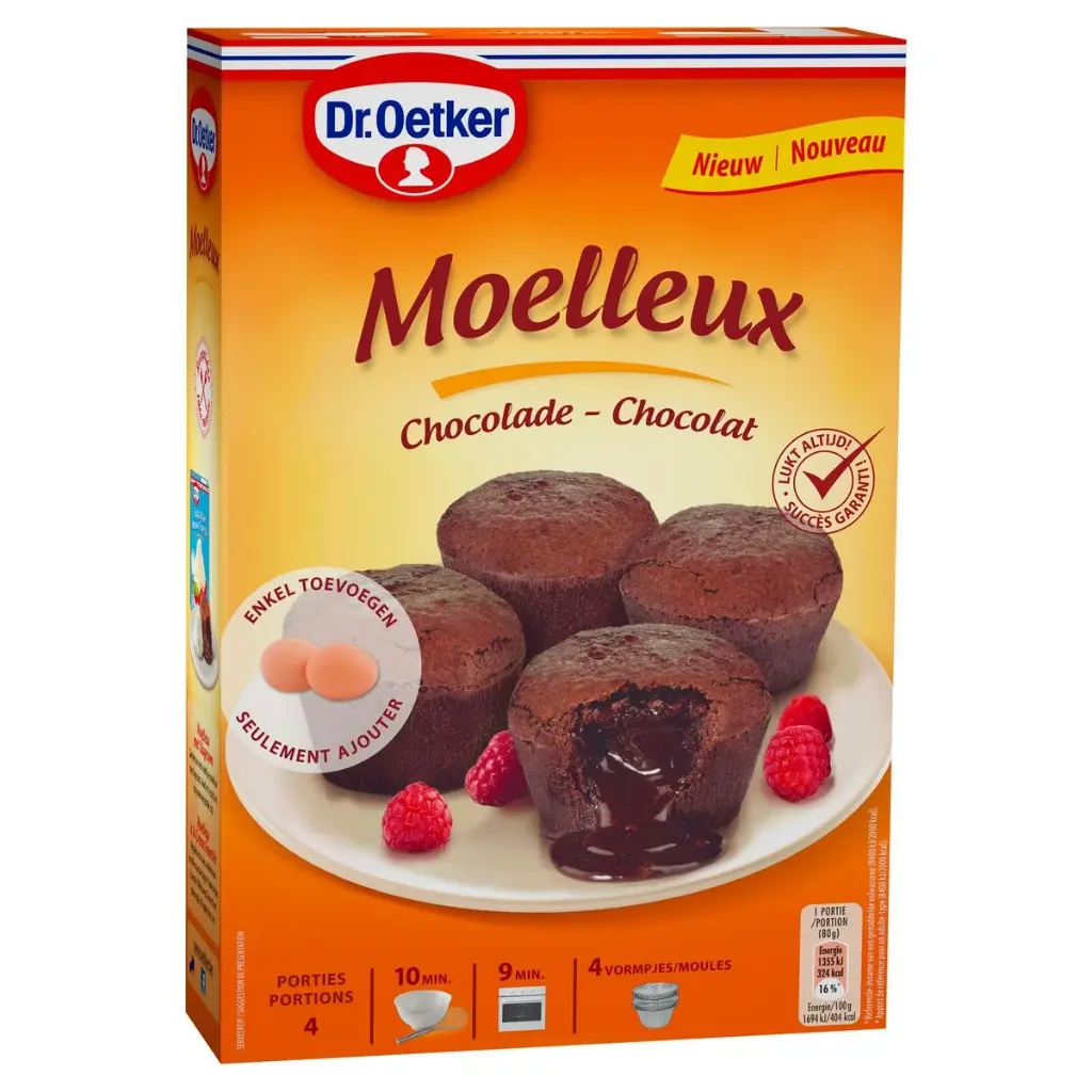 Dr Oetker Moelleux au Chocolat 240 Gr