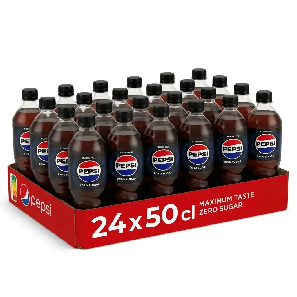 Pepsi Zero Sugar BE Bouteille 24x50 Cl