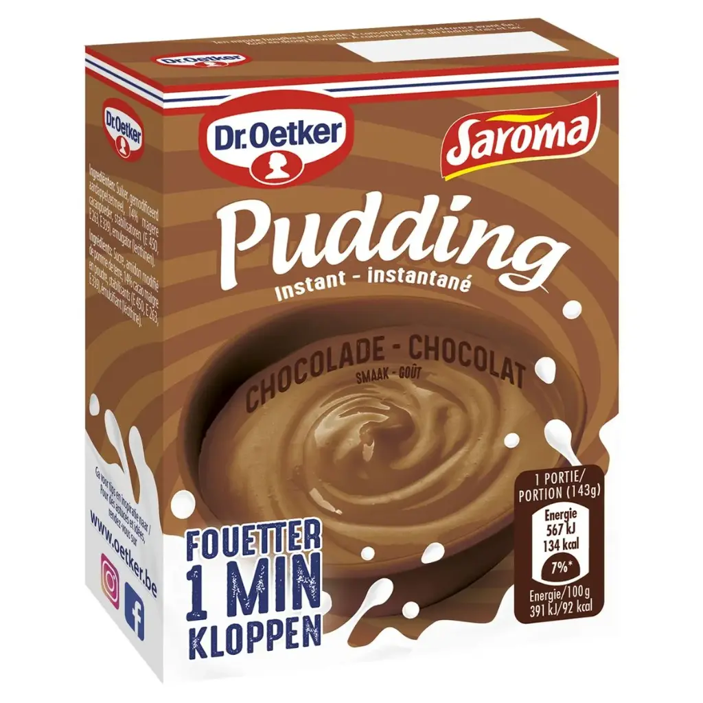 Dr Oetker Saroma Pudding Chocolat 80 Gr