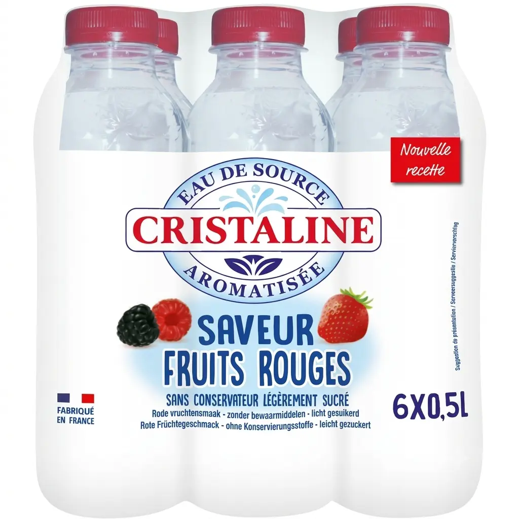 Cristaline Fruits Rouges Eau Plate Aromatisée 6x50 Cl