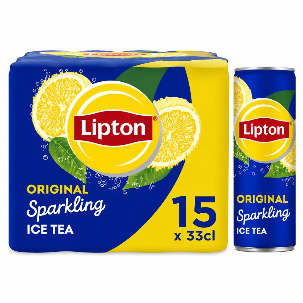 Lipton Iced Tea Sparkling Original SLIM Canette 15x33 Cl