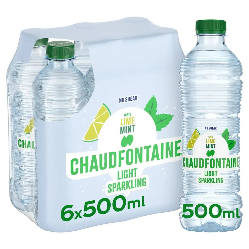 Chaudfontaine Lime Mint Eau Pétillante Aromatisée 6x50 Cl