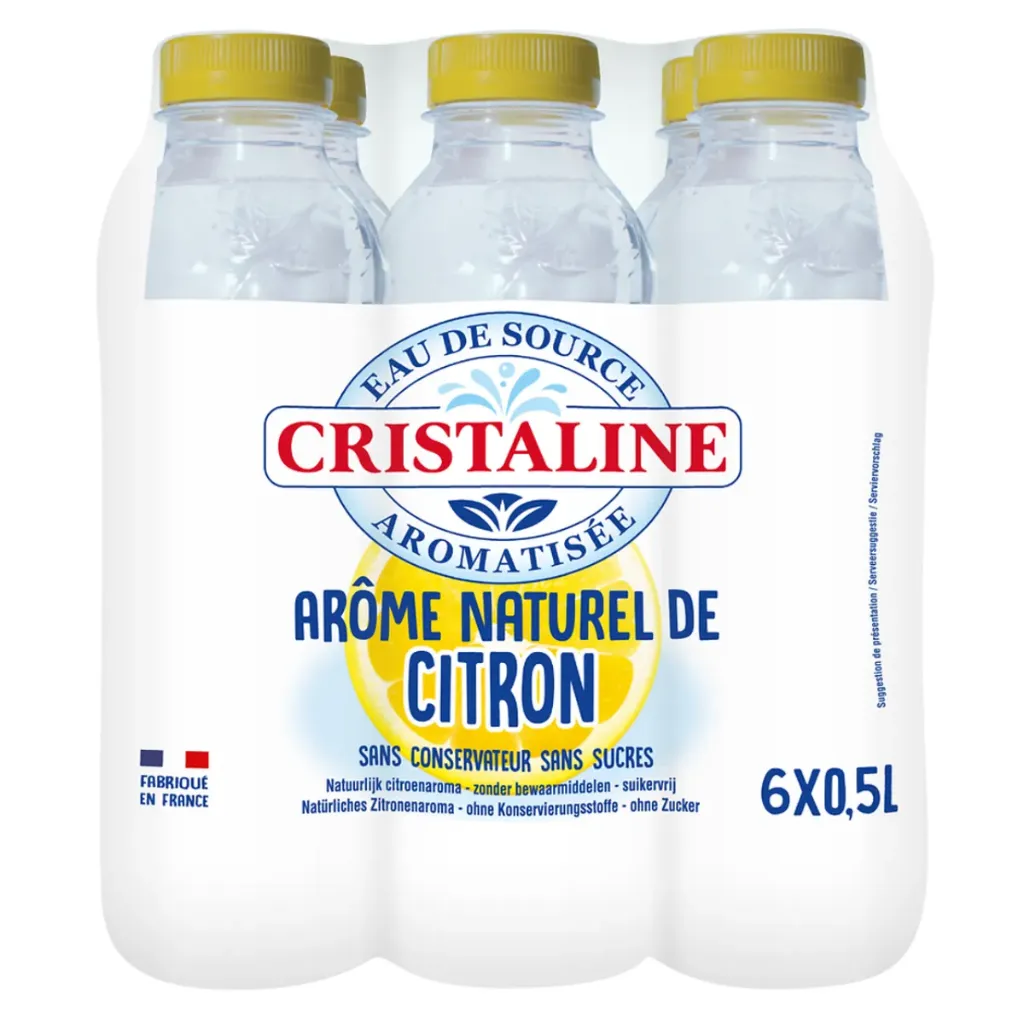 Cristaline Citron Eau Plate Aromatisée 6x50 Cl