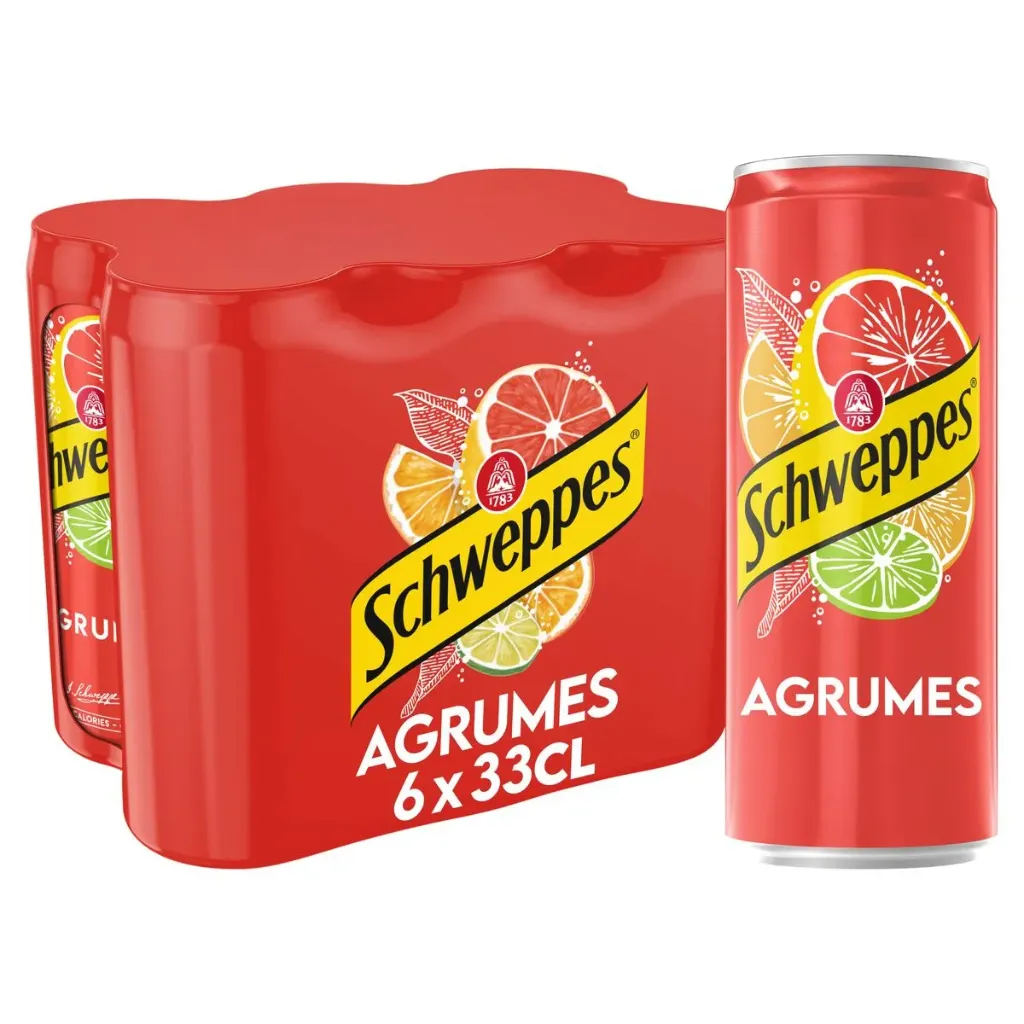 Schweppes Agrumes Canette 6x33 Cl