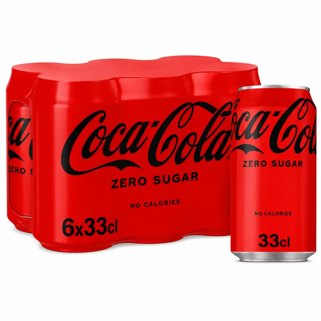 Coca-Cola Zéro Sugar FAT Canette Import 6x33 Cl