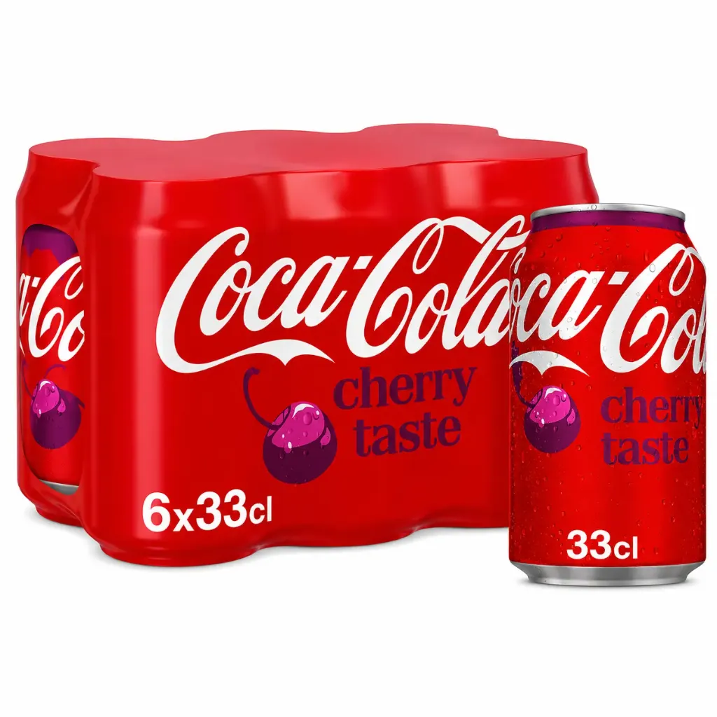 Coca-Cola Cherry FAT Canette Import 6x33 Cl