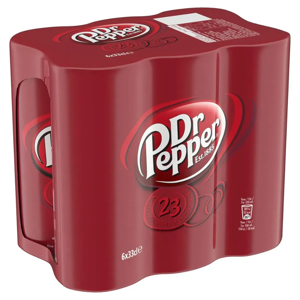 Dr Pepper Original Cola Canette 6x33 Cl