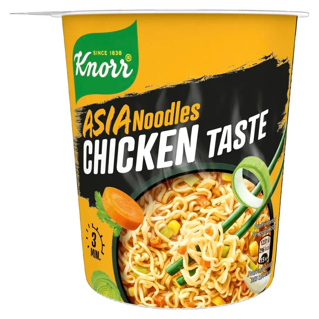 Knorr Asia Noodles Poulet Nouilles Instantanées Pot 65 Gr