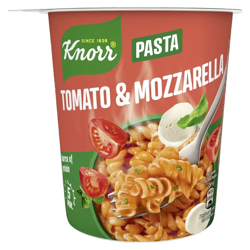 Knorr Pasta Tomato Mozzarella Pâtes Instantanées Pot 63 Gr