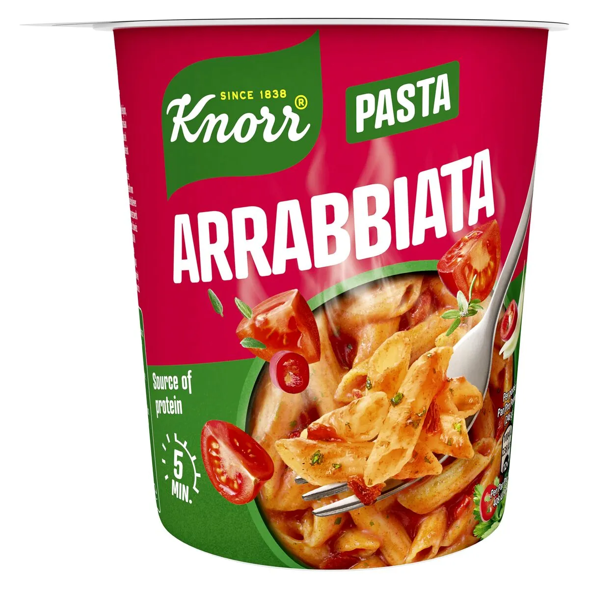 Knorr Pasta Arrabbiata Pâtes Instantanées Pot 66 Gr