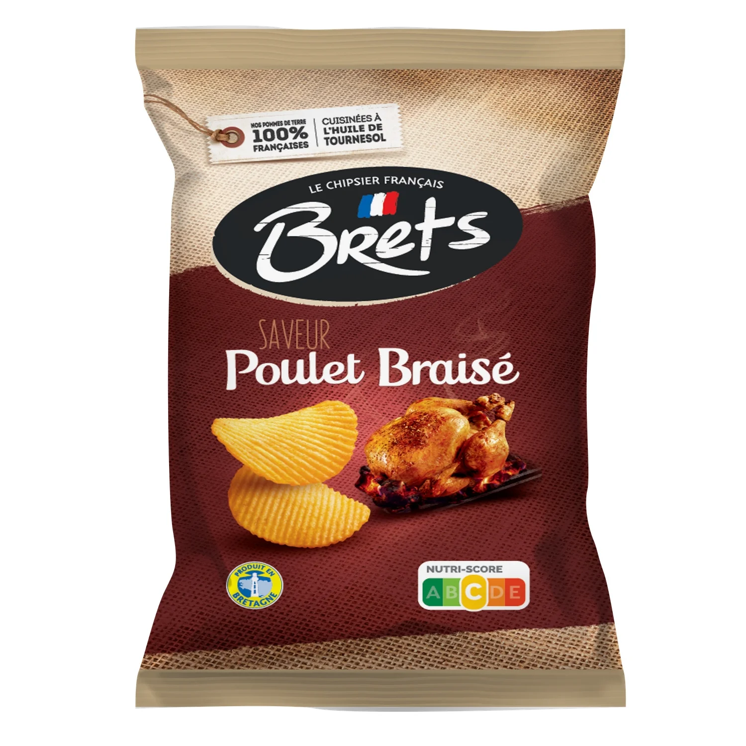 Brets Poulet Braisé Chips 125 Gr