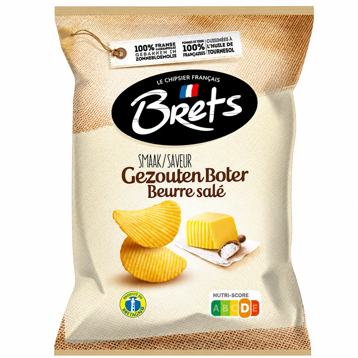 Brets Beurre Salé Chips 125 Gr