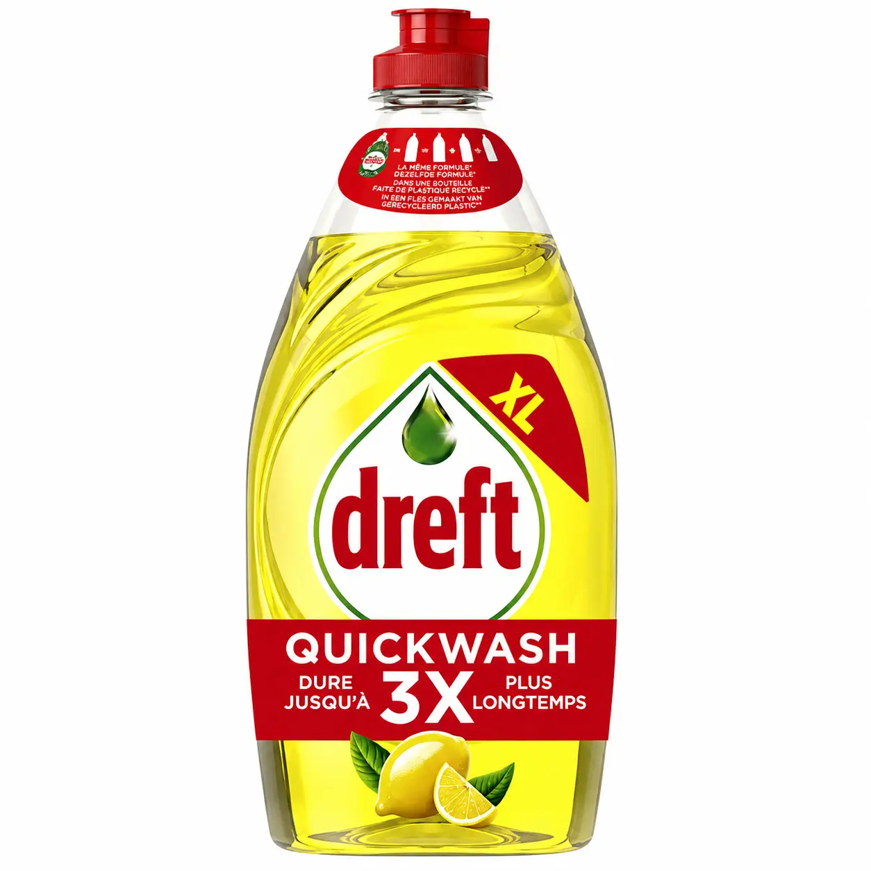 Dreft Quickwash Lemon Liquide Vaisselle 520 Ml