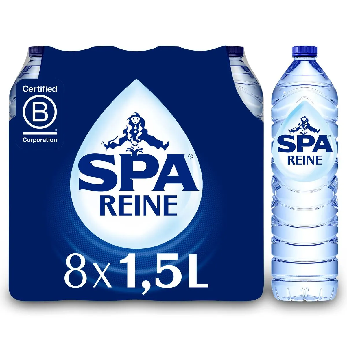 Spa Reine Eau Plate Bouteille 8x1,5 L