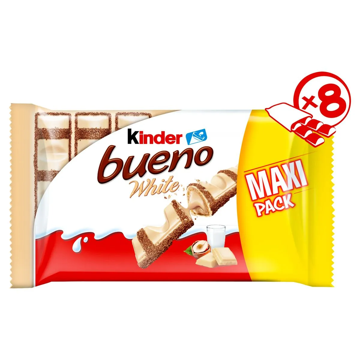 Kinder Bueno White Barres Chocolatées 8x39 Gr