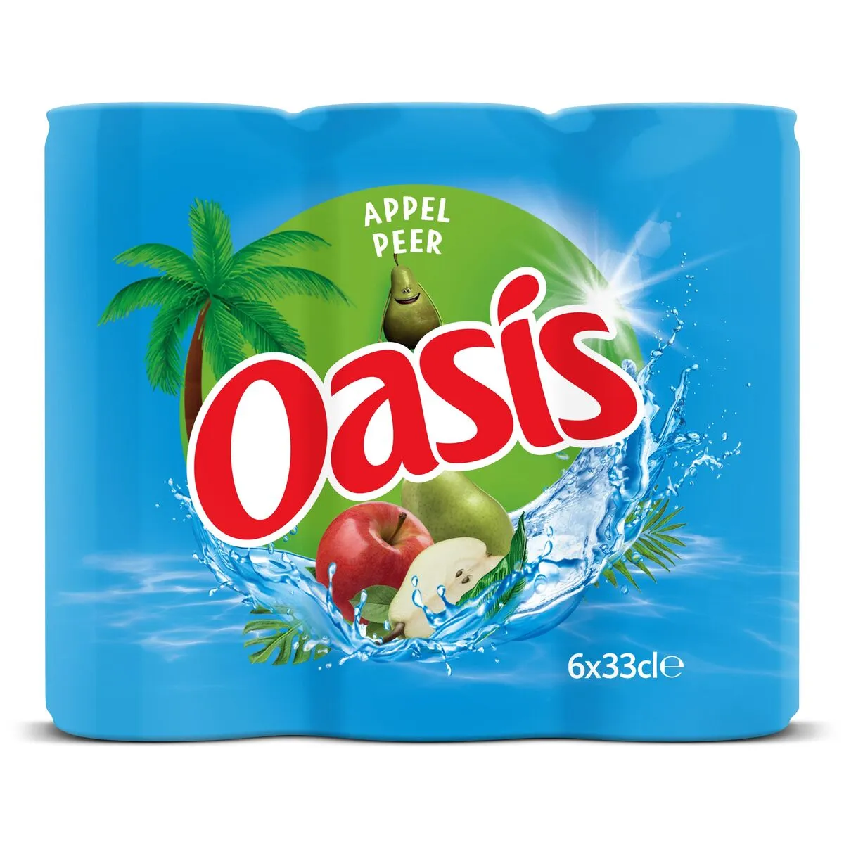 Oasis Pomme Poire Canette 6x33 Cl