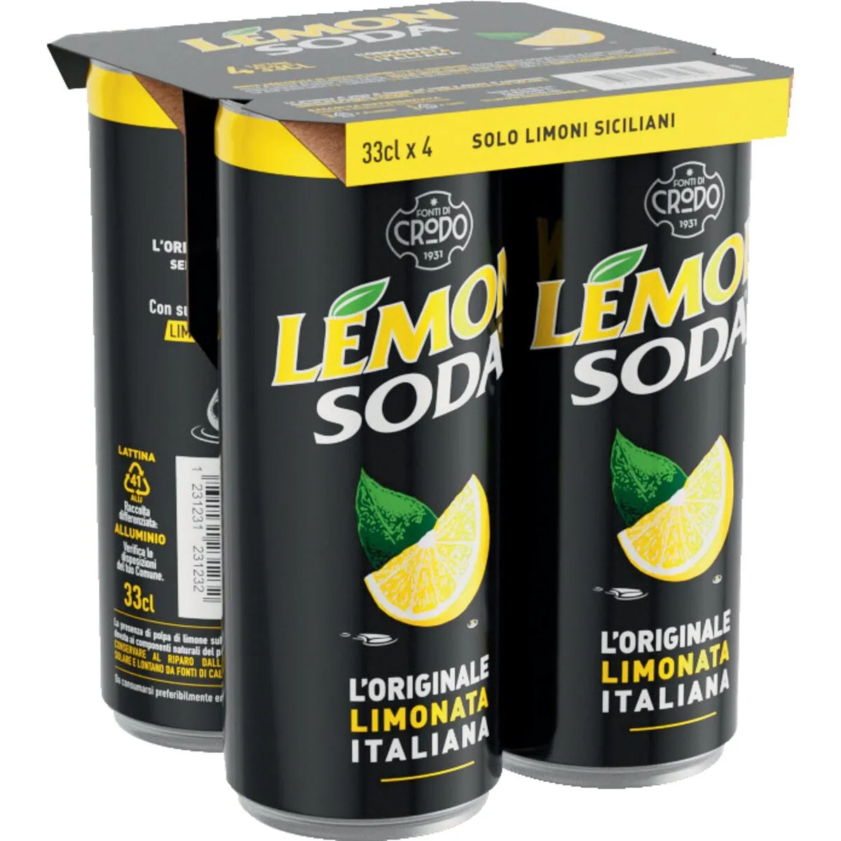 Crodo Lemon Soda Canette 4x33 Cl