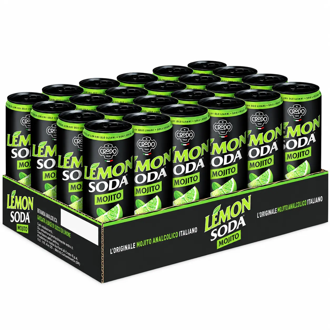 Crodo Lemon Mojito Soda Canette 24x33 Cl