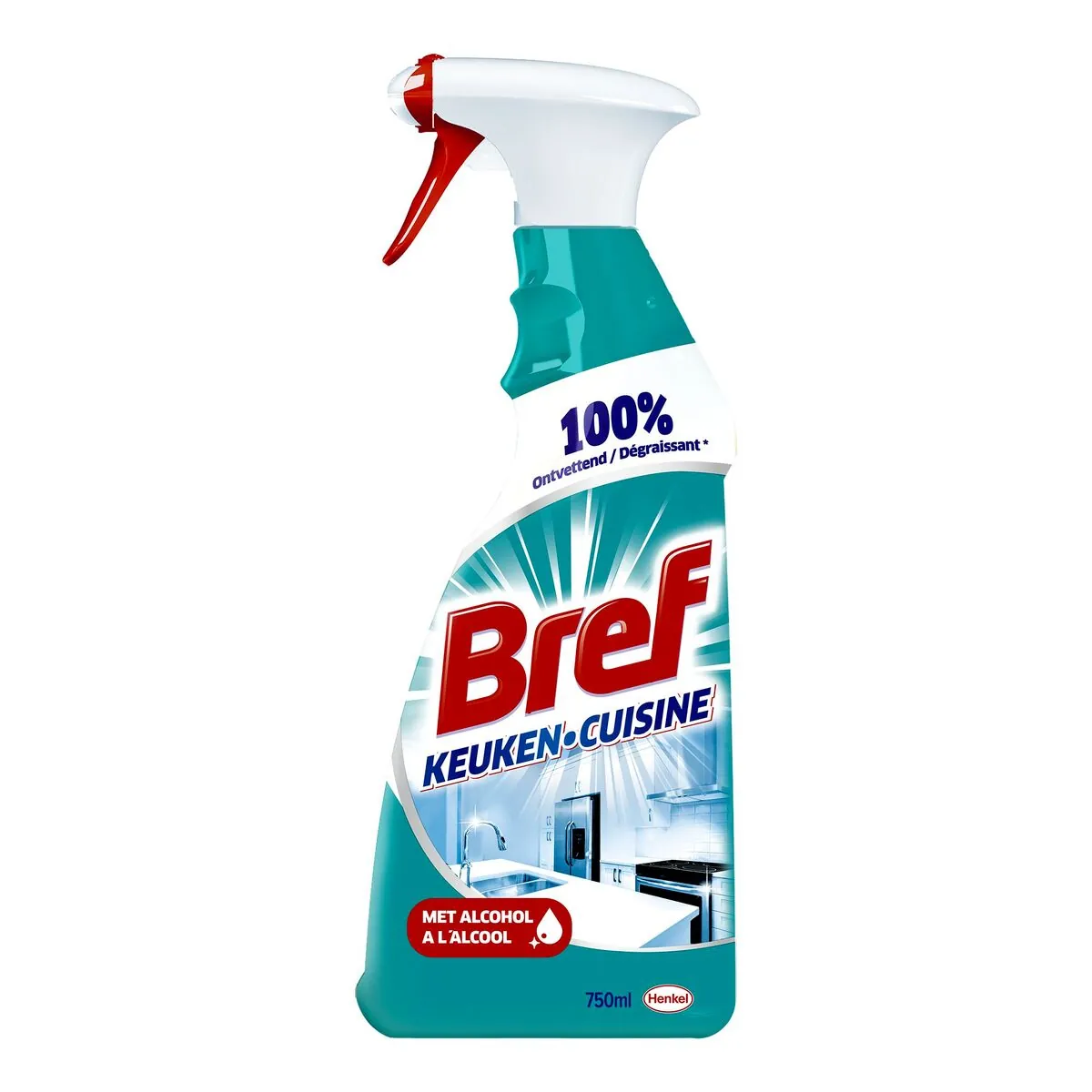Bref Cuisine Spray 100% Dégraissant 750 Ml