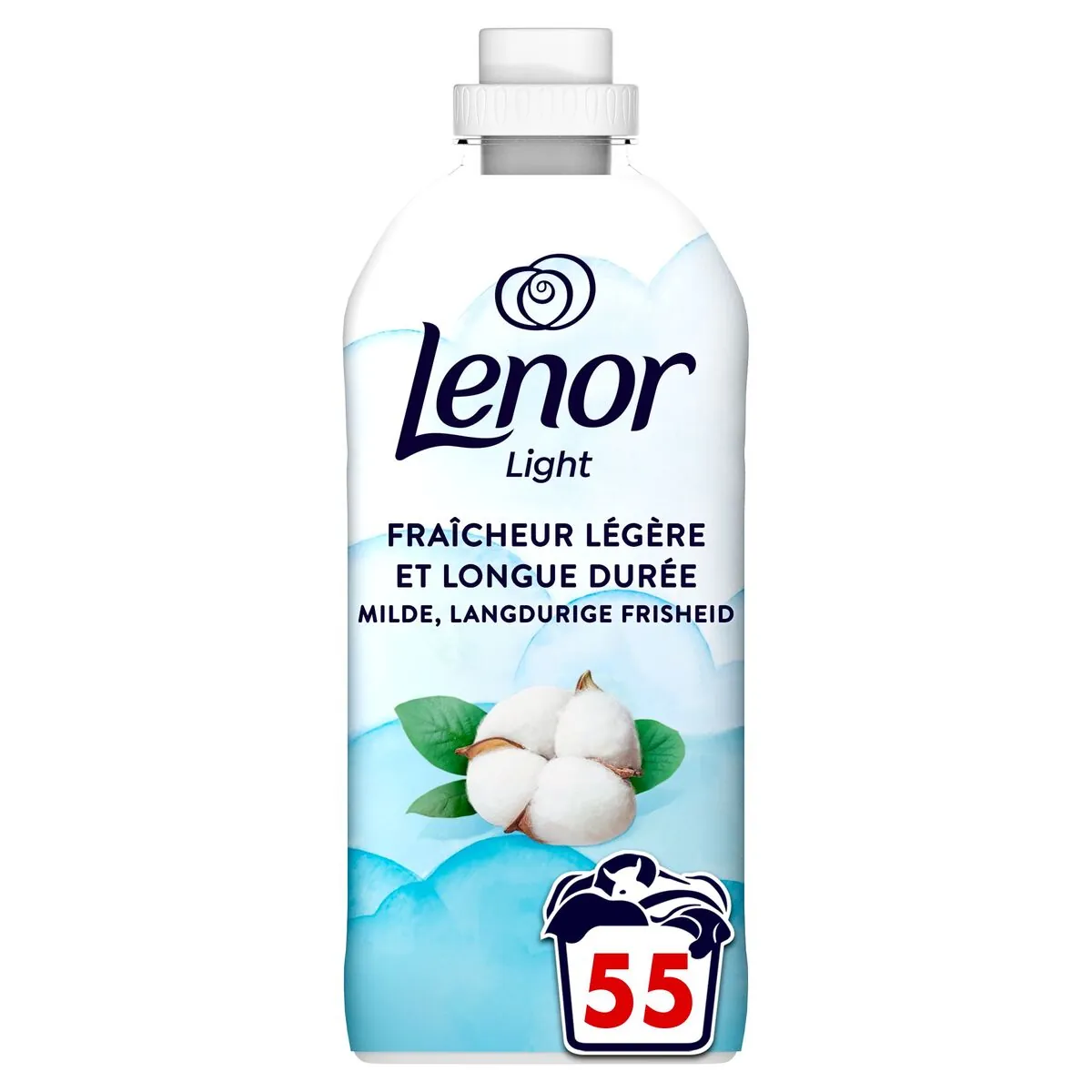 Lenor Light Fraîcheur de Coton Adoucissant 1,155 Litre 55 Doses