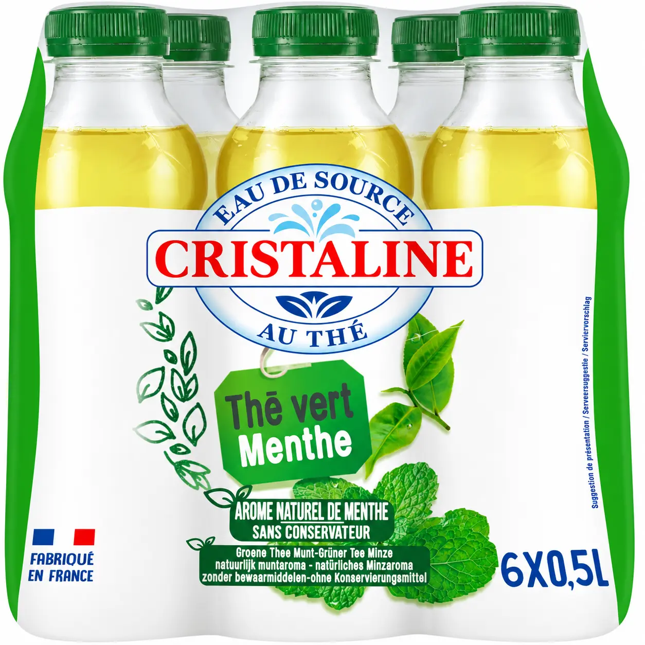 Cristaline Thé Vert Menthe Bouteille 6x50 Cl