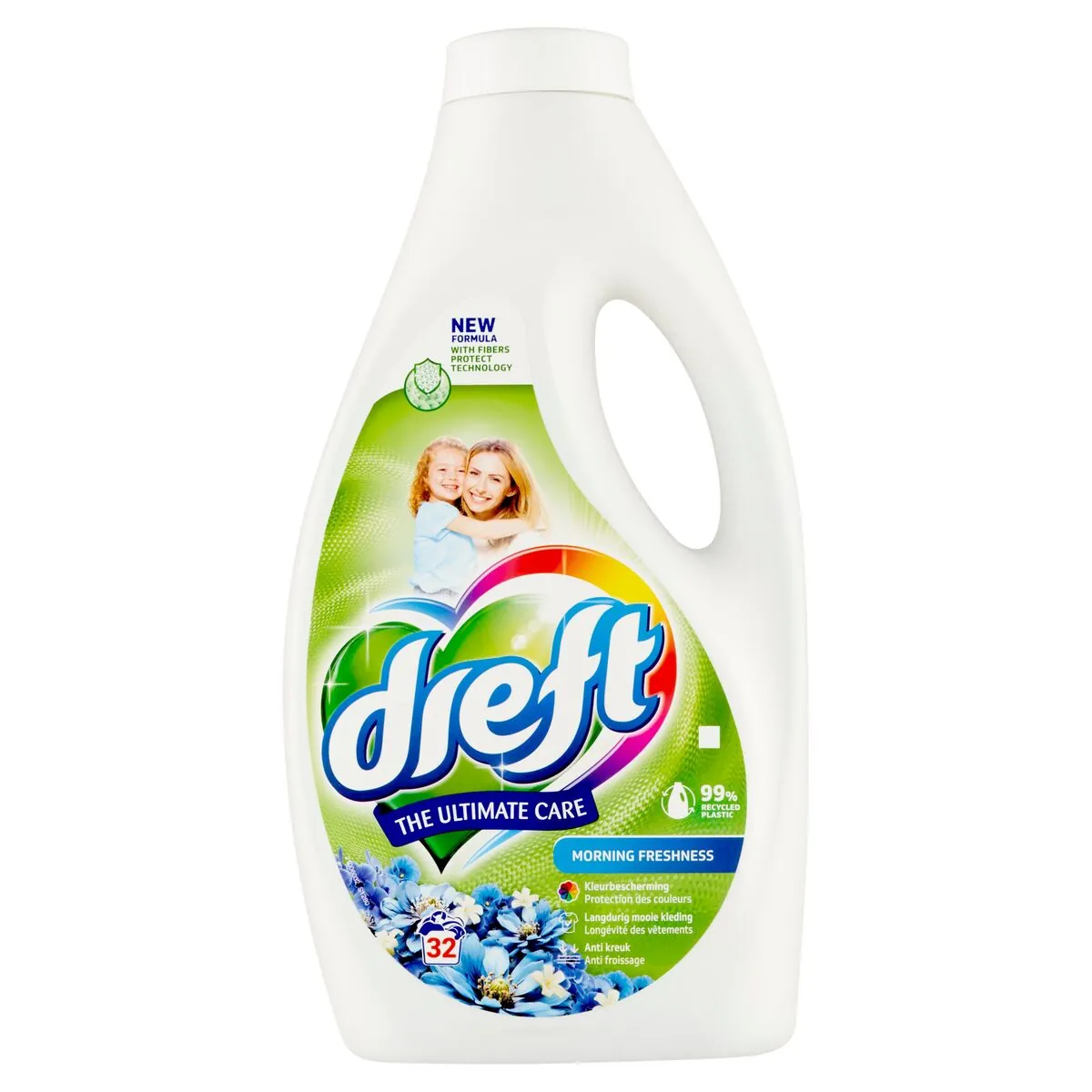 Dreft Morning Freshness Lessive Liquide 1,44 Litre 32 Doses