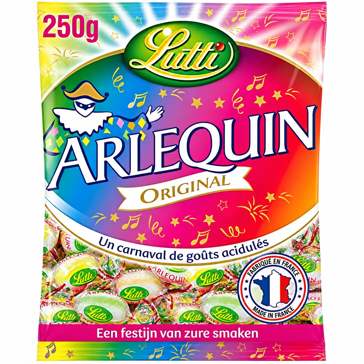 Lutti Arlequin Bonbons 250 Gr