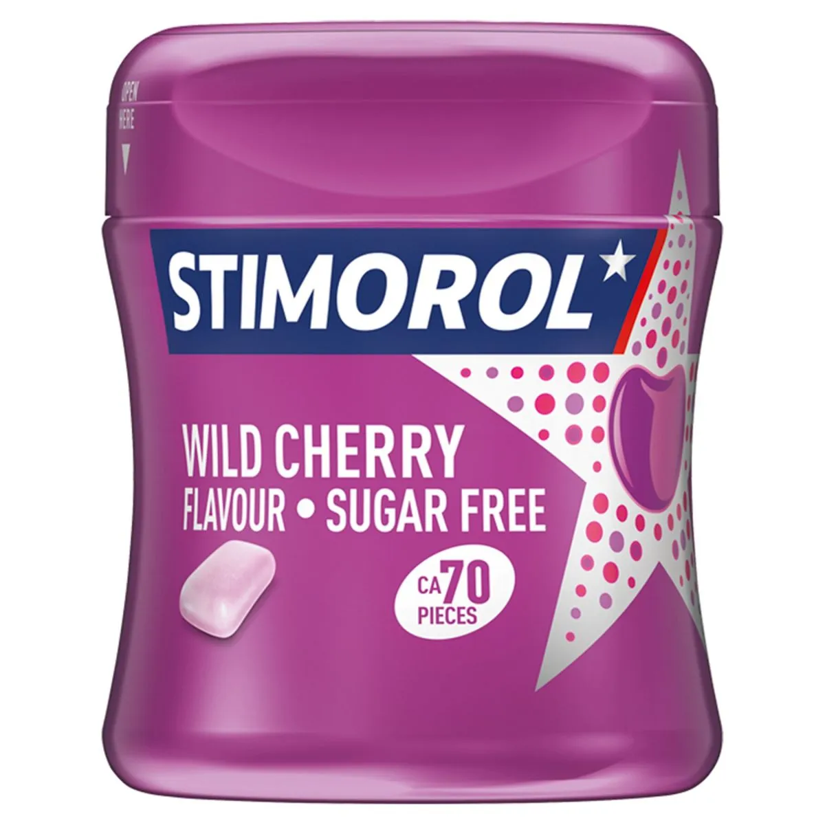 Stimorol Wild Cherry Pot Chewing-gum 70 Pièces 102 Gr