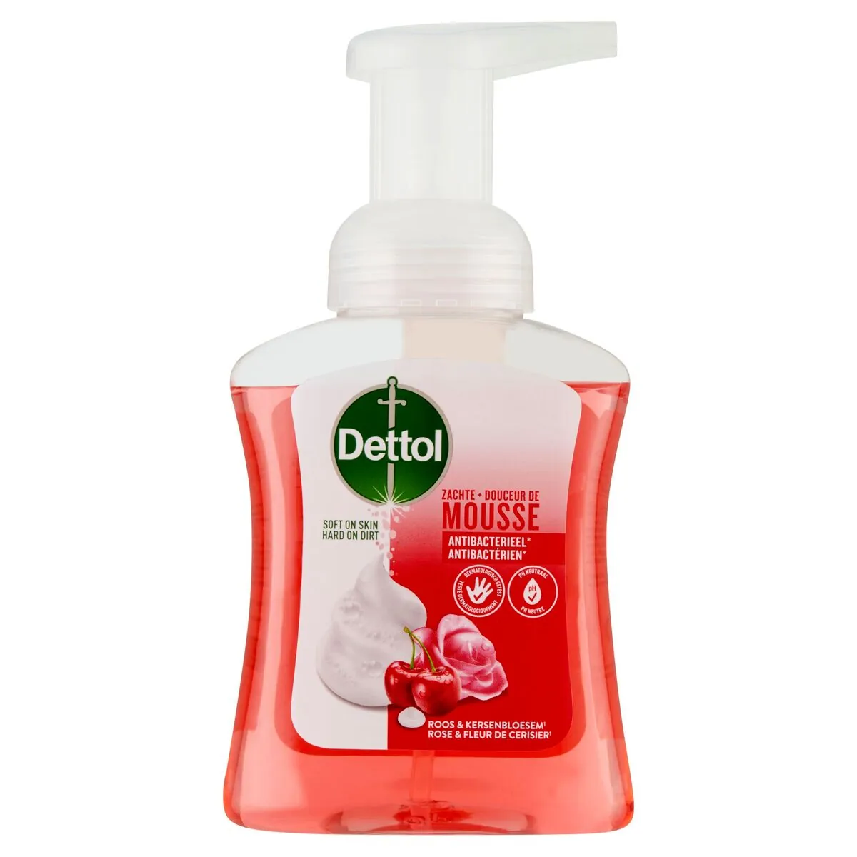 Dettol Rose & Fleur de Cerisier Savon Mousse 250 Ml