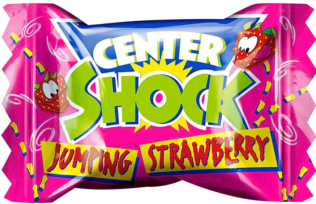 Center Shock Jumping Strawberry Bonbon 4 Gr