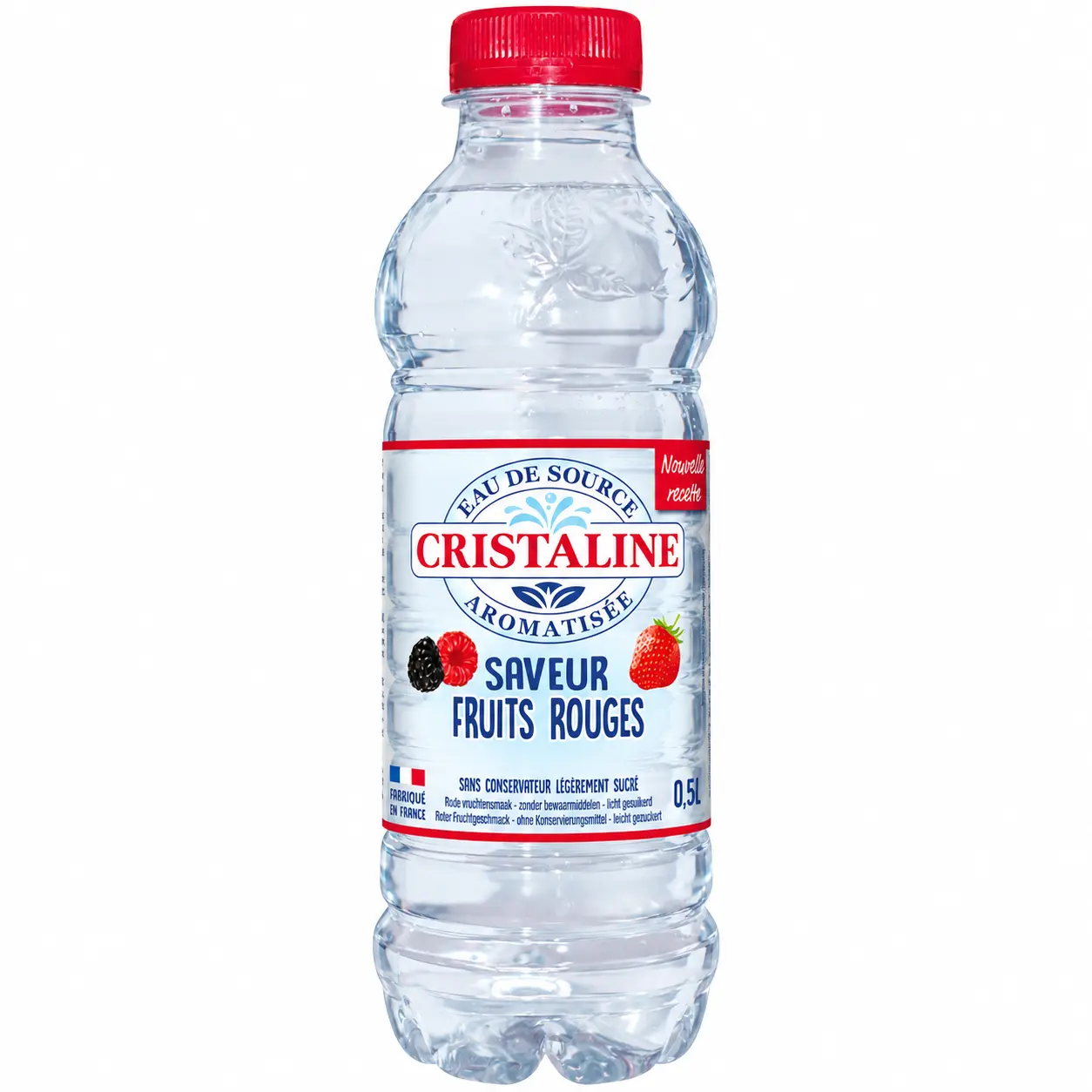 Cristaline Fruits Rouges Eau Aromatisée Bouteille 50 Cl