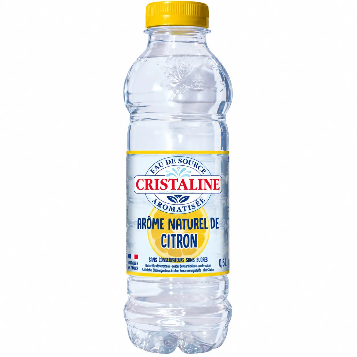 Cristaline Arôme de Citron Eau Aromatisée Bouteille 50 Cl