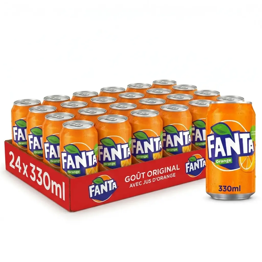 Fanta Orange FAT Canette Import 24x33 Cl