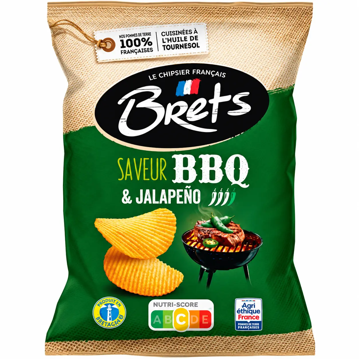 Brets BBQ & Jalapeno Chips 125 Gr