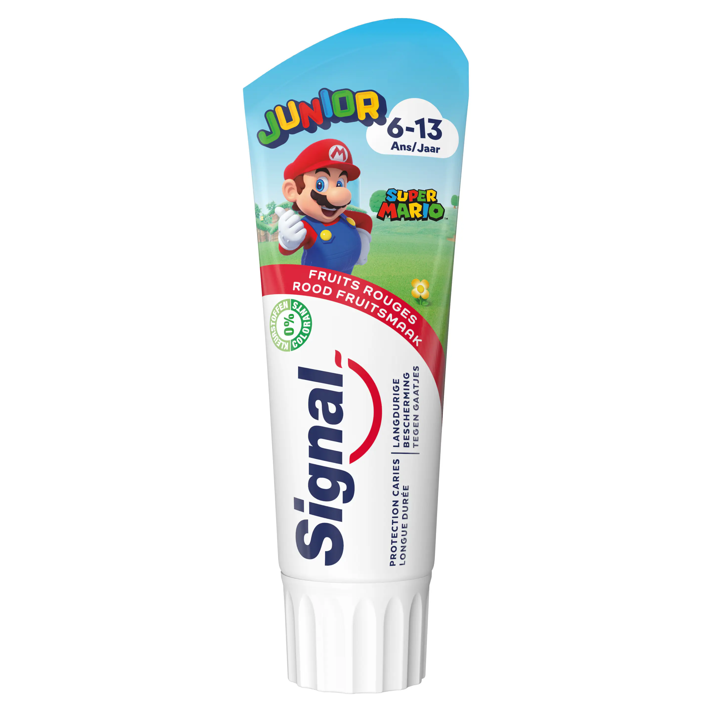 Signal Junior 6-13 Ans Fruits Rouges Super Mario Dentifrice 75 Ml