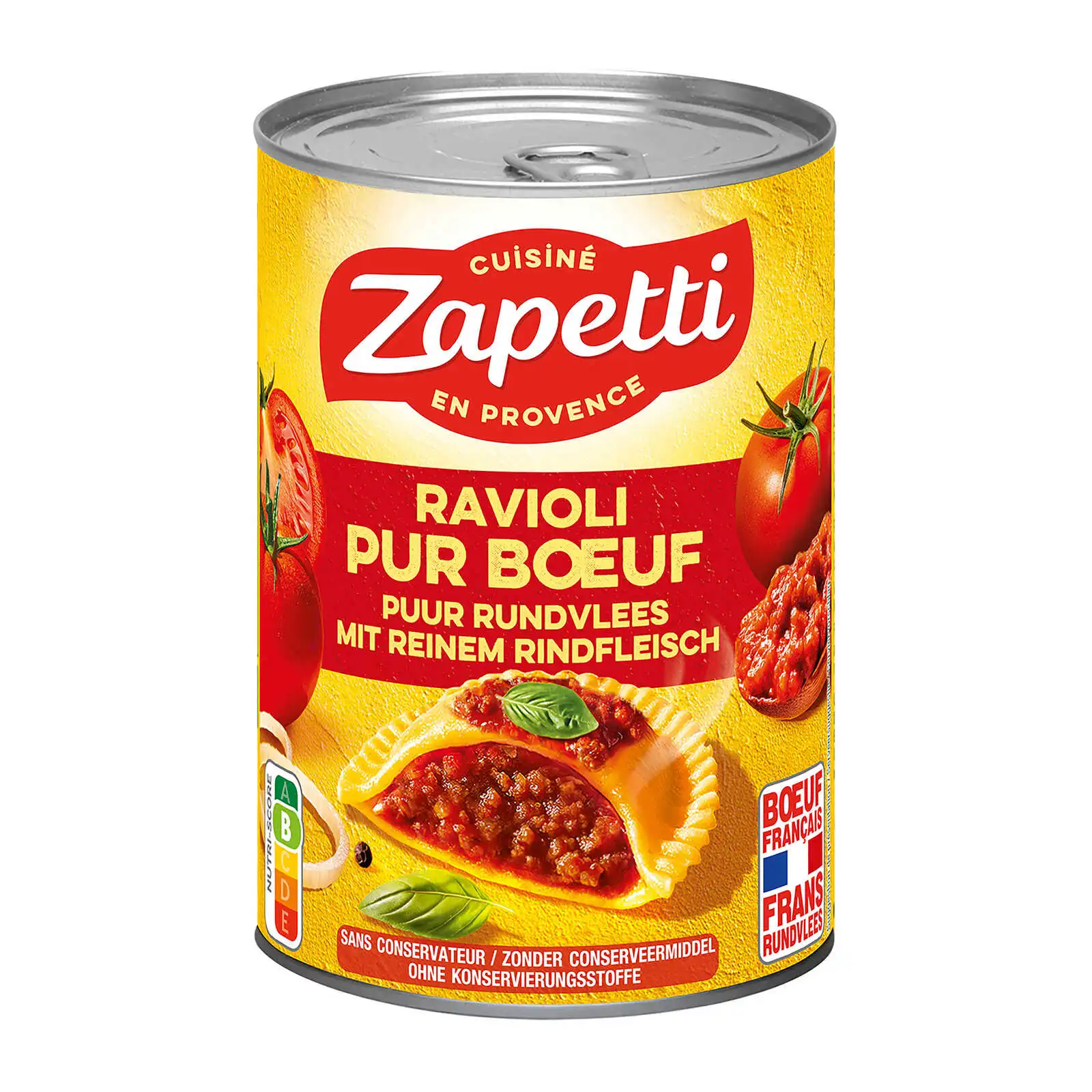 Zapetti Ravioli Pur Bœuf Conserve 400 Gr
