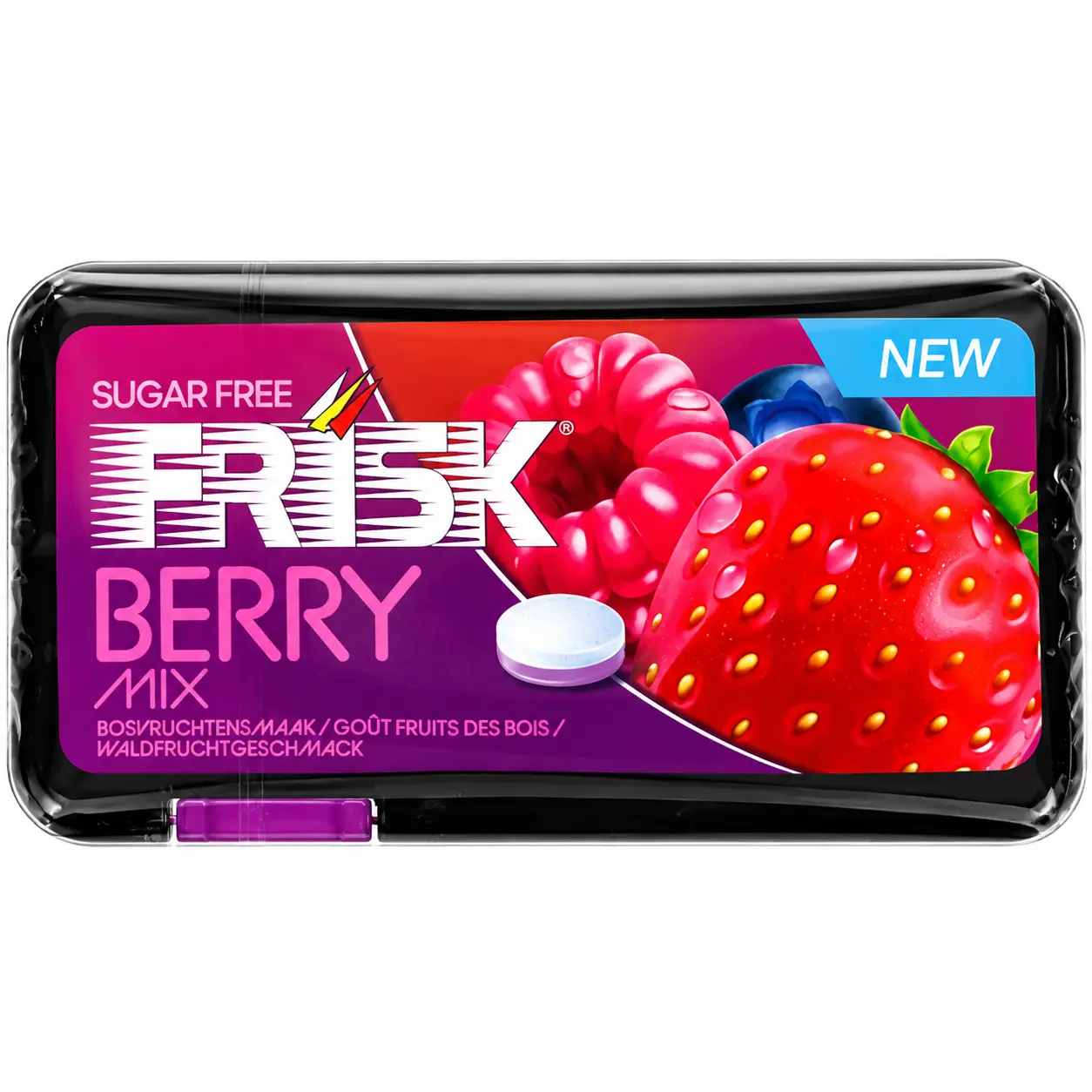 Frisk Berry Mix Flatpack Sugar Free Pastilles 30 Pièces 21 Gr