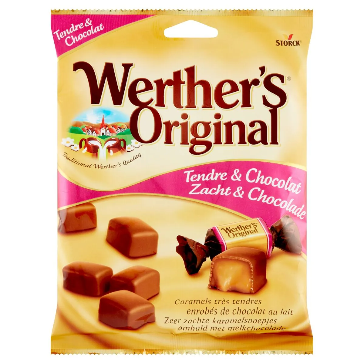 Werther's Original Caramel & Chocolat Bonbons 180 Gr