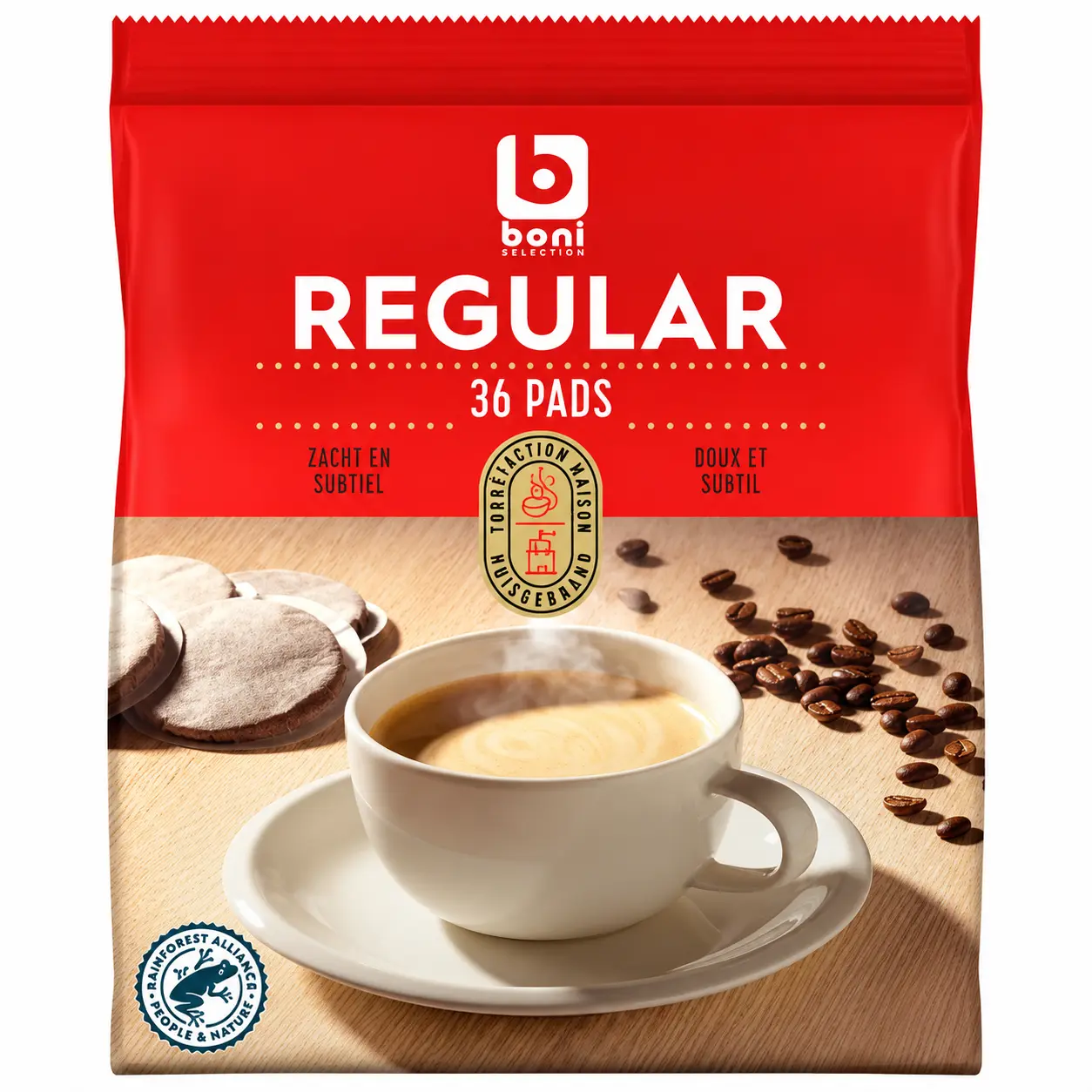 Boni Regular Pads de Café 36 Pièces 252 Gr